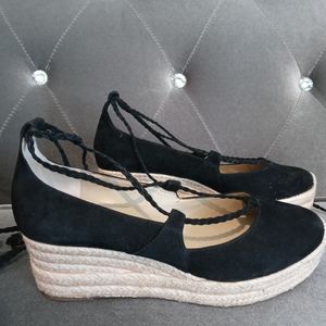 Ann Taylor ELSA SUEDE ESPADRILLE WEDGES